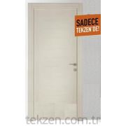İç Kapı Tekdoor Dolu Rozet Kollu Beyaz Teak Folyo 10*77*201CM