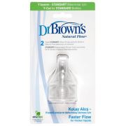 Dr. Browns Y Kesim Dar Ağız Biberon Emziği (2 Adet)