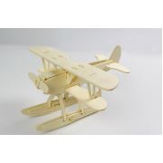 Tekzen JP209 Ahşap 3D Maket Deniz Uçağı