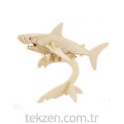Tekzen JP229 Ahşap 3D Maket Köpek Balığı