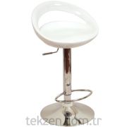 Tekzen BS-08 Bar Sandalyesi Beyaz