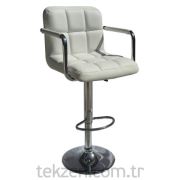 Tekzen BS-47 Bar Sandalyesi Beyaz