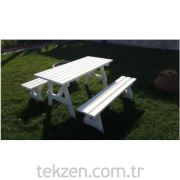 Tekzen Venüs Masa Takımı Beyaz