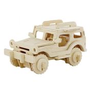 Tekzen JP232 Jeep Ahşap 3D Maket
