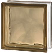 Cam Tuğla Brown Vave 190x190x80mm
