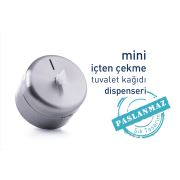Mini İçten Çekmeli Tuvalet Kağıdı Dispenseri (Paslanmaz)