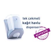 Tek Çekmeli Kağıt Havlu Dispenseri Şeffaf