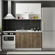 Tekzen Home 120 Cm Petra Mutfak Dolabı - Beyaz/Ceviz