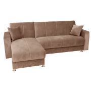 Tekzen Home Masal Köşe Koltuk Takımı - Bazalı / Sütlü Kahve