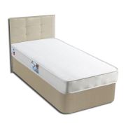 Tekzen Home Yatak Baza Başlık Seti 90x190 cm Star Set Krem Başlıklı Tek Kişilik Yatak Baza Seti