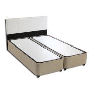 Tekzen Home Çift Kişilik Kumaş Baza + Başlık 150x200 cm Beyaz