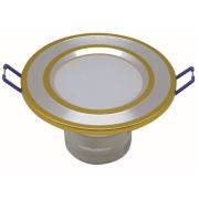 Tekzen Led Spot 5W Beyaz Işık Altın Kasa