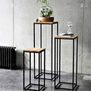 222 Concept Masif Ağaç Meşe Renk 40x40 cm Yüksek Zigon CPT2007-40