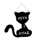 222 Concept Kedi Temalı 30x30 cm Halatlı Yazı Tahtası CPT2207-30