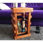 222 Concept Masif Ağaç Meşe Renk 30x30 cm Yan Sehpa CPT2803-30