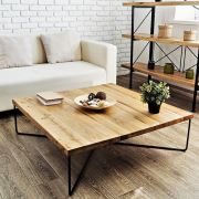 222 Concept Masif Ağaç Tik Rengi 110x110 cm Orta Sehpa CPT2818-110