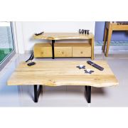 222 Concept Masif Ağaç Doğal Renk 120x60 cm Orta Sehpa CPT2827-120