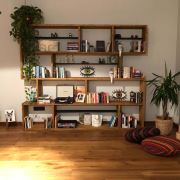 222 Concept Masif Ağaç Meşe Renk 200x200 cm Kitaplık CPT6004-200