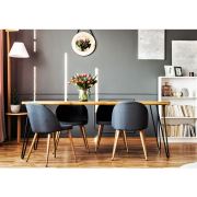222 Concept Masif Ağaç Tik Renk 200x70x3 cm Yemek Masası CPT7007-200