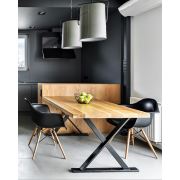 222 Concept Masif Ağaç Tik Renk 150x80x4 cm Yemek Masası CPT7056-150