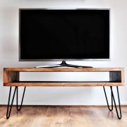 222 Concept Masif Ağaç Meşe Renk 150x40 cm TV Sehpası CPT8001-150