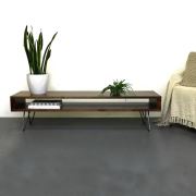 222 Concept Masif Ağaç Ceviz Renk 170x40 cm TV Sehpası CPT8003-170
