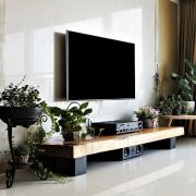 222 Concept Masif Ağaç Meşe Renk 150x40 cm TV Sehpası CPT8004-150