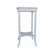 Tekzen Home Saksılık Yan Sehpa Sabah - Beyaz