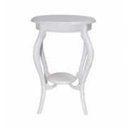 Tekzen Home Saksılık Yan Sehpa Yasemin - Beyaz