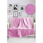 Viaden Home Natural Koltuk Örtüsü Pembe 170x230 cm