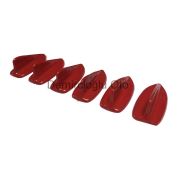 Shark Süs Anten Mini Balina Tip Kırmızı Renk 6 lı Set