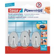 TESA Mini Oval Askı + Çift Taraflı Bant / Krom