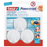 Tesa Modern Beyaz Askı + Çift Taraflı Bant