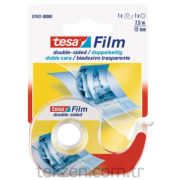 Tesa Cift Taraflı Bant (7,5 m X 12 mm)+ Tek Kullanımlık Bant Kesici
