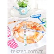 The Mia Amerikan Servisi 2 Li Set - Renkli Bardaklar 30x40 cm
