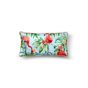 The Mia Tropik Yastık - Flamingo Yeşil 40x20 cm