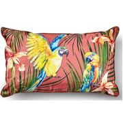 The Mia Tropik Yastık - Parrot Pembe 50x30 cm