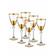 The Mia Glam Şarap Kadehi 6 Parça - Gold