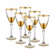 The Mia Glam Şarap Kadehi 6 Parça - Gold