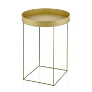 The Mia Sehpa Gold Tel Haki Yeşil Sehpa 55 x 41 x 41 Cm GLV0417