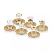 The Mia Lines Çay Bardağı 6'lı Set - Gold