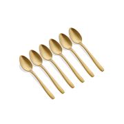 The Mia Çay Kaşığı 6 Parça - Mat Gold