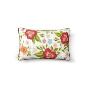 The Mia Floral Yastık A - Beyaz Çiçekli 50x30 cm YST0104