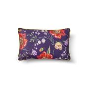 The Mia Floral Yastık B - Mor Çiçekli 50x30 Cm YST0109