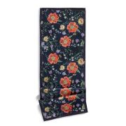 The Mia Floral Runner B - 140x40 Cm - Siyah Çiçekli TXT0046