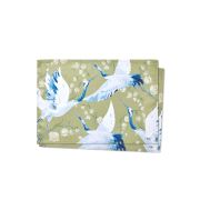 The Mia Leylek Amerikan Servis 2li Set - 50x30 Cm - Yeşil TXT0061