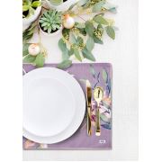The Mia Lillium Amerikan Servis 2li Set - 50x30 Cm - Gri TXT0105