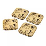 The Mia Bardak Altlığı Ginko Gold 4'lü Set