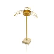 The Mia Gold Yaprak Tealight Mumluk Büyük