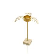 The Mia Gold Yaprak Tealight Mumluk Orta